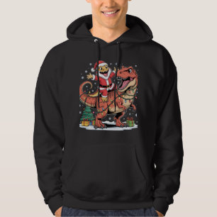 Sudadera Lagarto de Santa emocionado en el Dino de Navidad