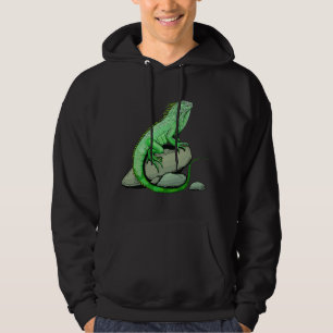 Sudadera Lagarto Iguana Reptil Leguan Verde Mascota Animal 