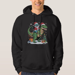 Sudadera Lagarto Santa en T-Rex con regalos