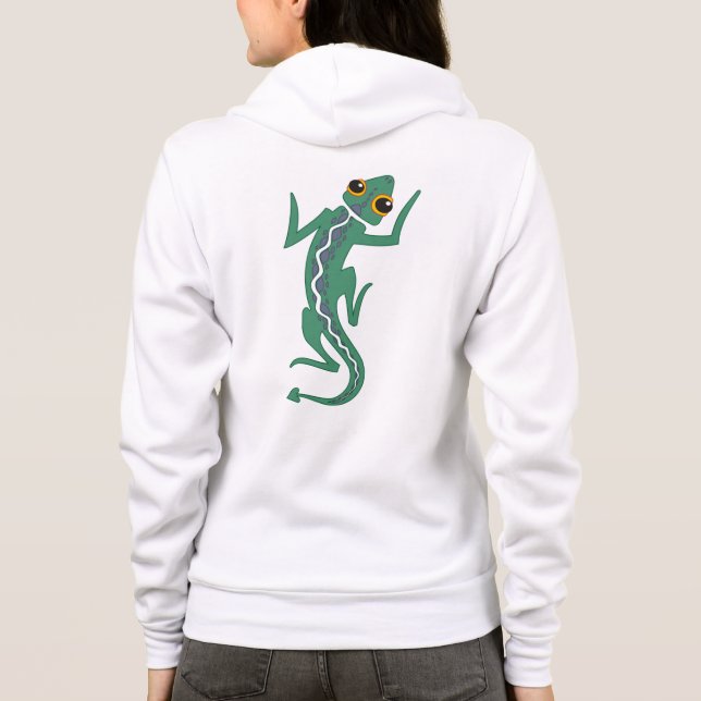 Sudadera Lagarto Verde Buggi Clipart Artístico-27847 (Reverso)