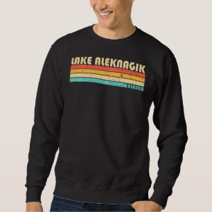 Sudadera Lago Aleknagik Alaska Gracioso Camping Pesquero Ve