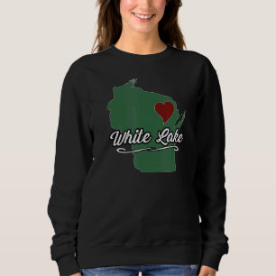 Sudadera LAGO BLANCO Wisconsin WI EE. UU. Ciudad Estado Rec