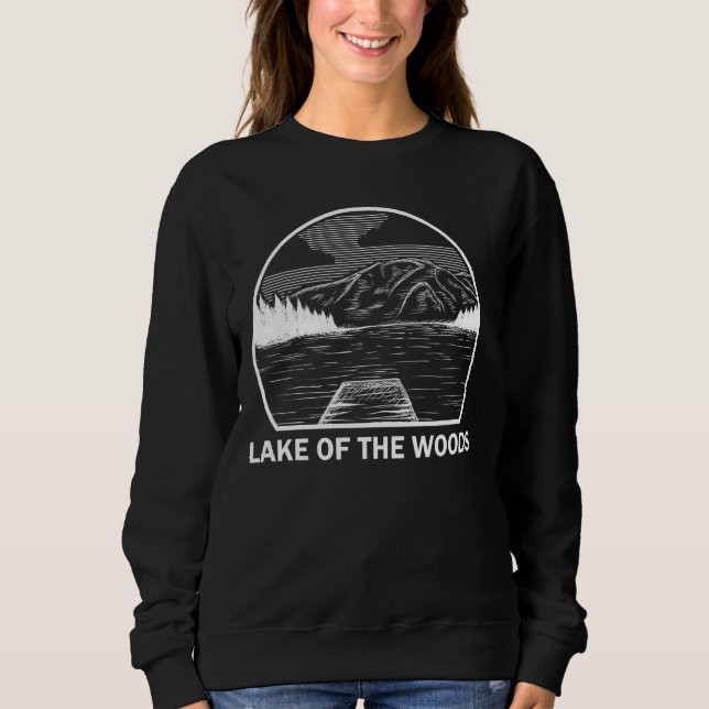 Sudadera Lago De Los Bosques Minnesota Verano De Pesca Grac (Anverso)