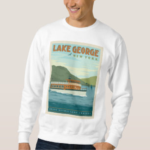 Sudadera Lago George, Nueva York   Barco de época
