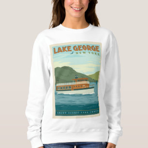 Sudadera Lago George, Nueva York Barco de época