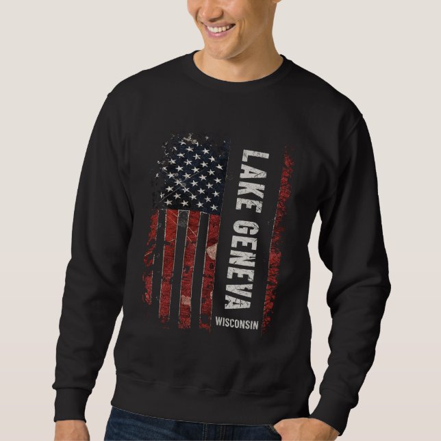 Sudadera Lago Ginebra Wisconsin (Anverso)