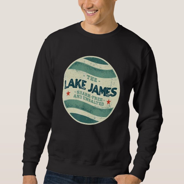 Sudadera Lago James Camping Indiana libre y sin sal (Anverso)