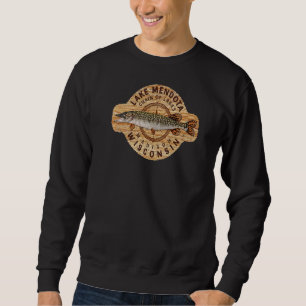 Sudadera Lago Jcombs Mendota Wisconsin Pescador Pike Norte