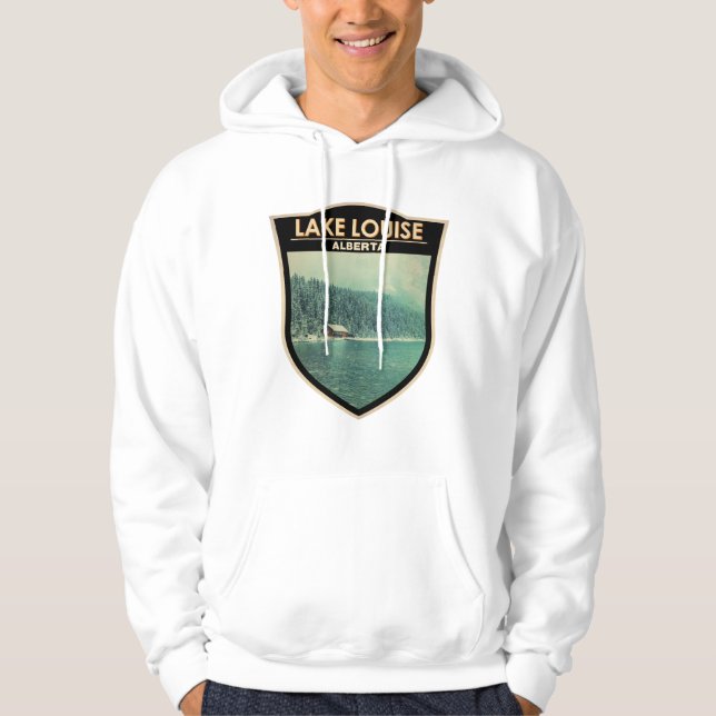 Sudadera Lago Louise Alberta Canadá Viaje de arte (Anverso)