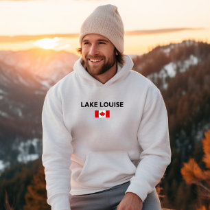 Sudadera Lago Louise Canadá Bandera Canadiense Color claro