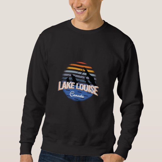 Sudadera Lago Louise - Canadá - Vintage Sunset (Anverso)
