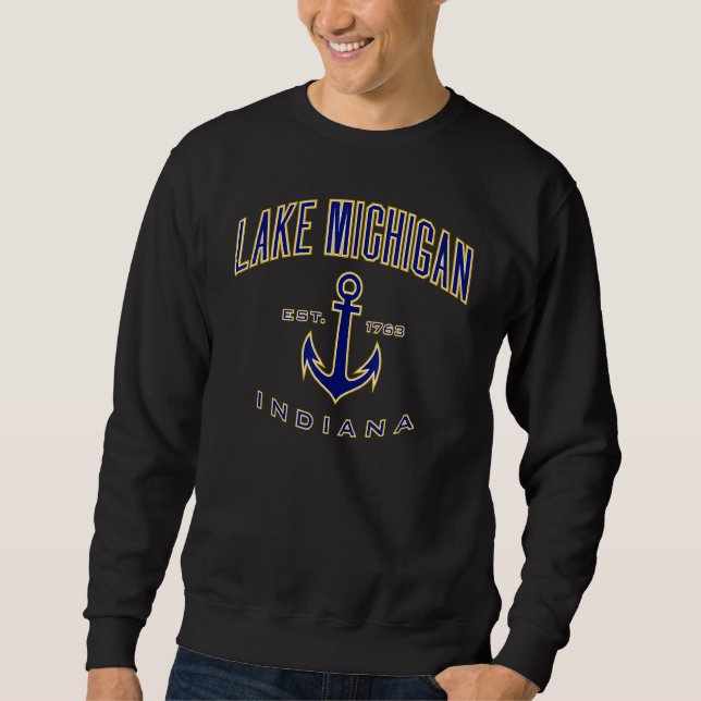 Sudadera Lago Michigan En Para Mujeres Y Hombres (Anverso)