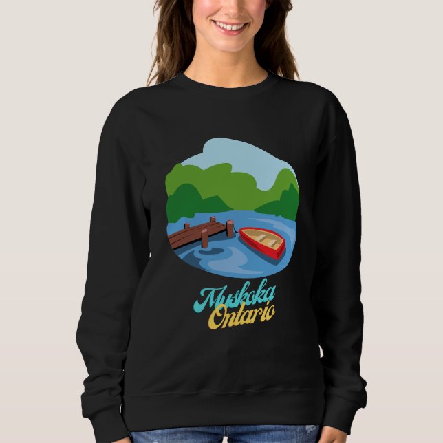 Sudadera Lago Muskoka Ontario Canadá (Anverso)