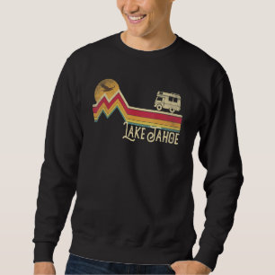 Sudadera Lago Tahoe Estilo Retro Montaña Camping Vintage Ca