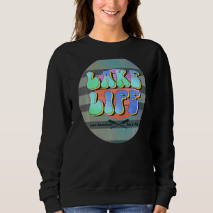 Sudadera Lago Vida Retro Verano Pastel Camping Beache Salad