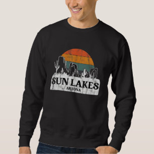 Sudadera Lagos de Sol AZ Arizona Atardecer vintage cactus m