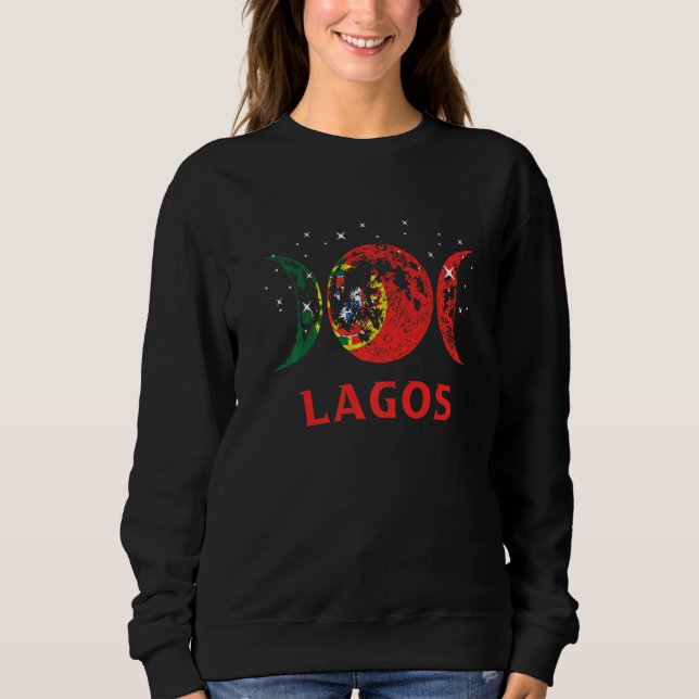 Sudadera Lagos Portuguese City Retro Portugal Flag   (Anverso)