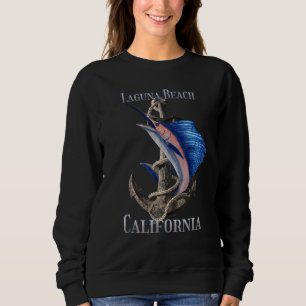 Sudadera Laguna Beach California pez espada Marlin Ocean Fi