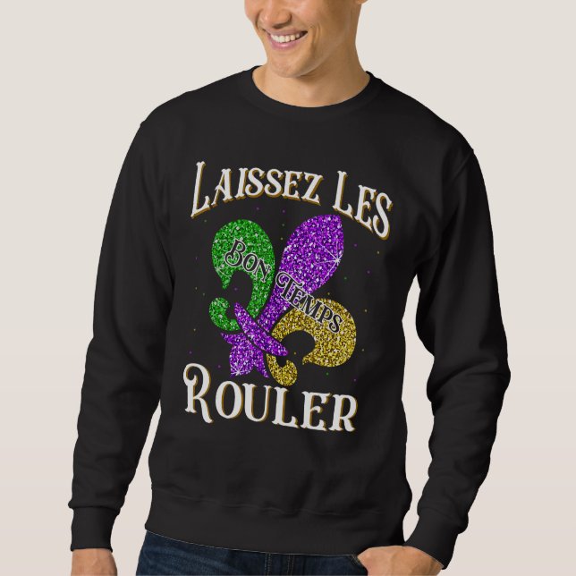 Sudadera Laissez Les Bon Temps Rouler Mardi Gras 2023 Fleur (Anverso)