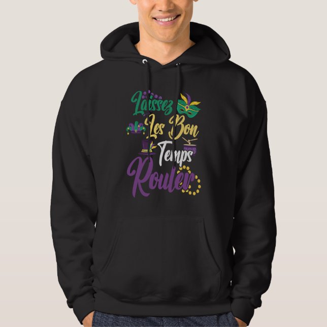 Sudadera Laissez Les Bon Temps Rouler Mardi Gras Beads (Anverso)