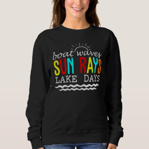 Sudadera Lake Days Cute Summer Lake Sunshine Bote