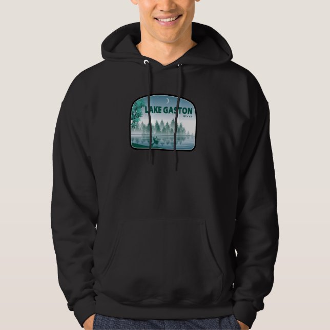 Sudadera Lake Gaston North Carolina Virginia Deer (Anverso)