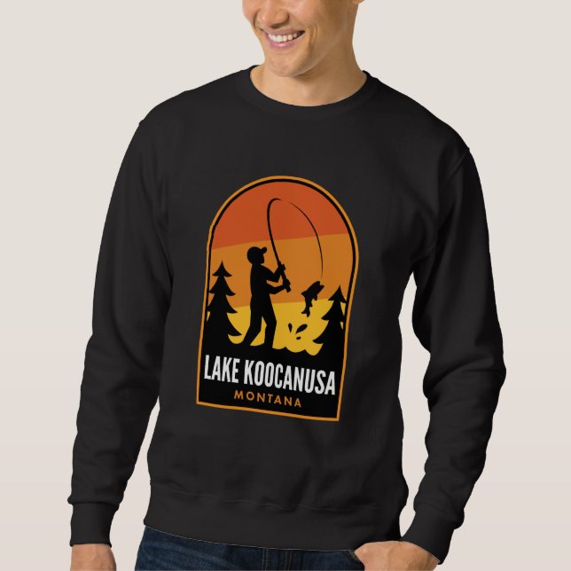 Sudadera Lake Koocanusa Montana Fishing (Anverso)