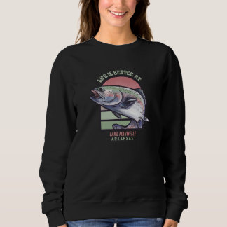 Sudadera Lake Maumelle Arkansas Fishing Camping