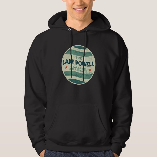 Sudadera Lake Powell Shark Free and Unsalted Camping Arizon (Anverso)