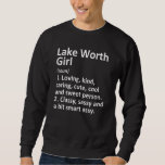 Sudadera Lake Worth Chica Fl Florida Funny City Home Roots<br><div class="desc">El Chica Del Lago Vale,  Fl Florida.</div>