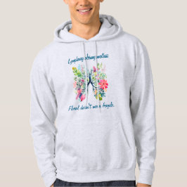 Sudadera LAM Floral Doesn't Mean Fragile Hoodie Sweatshirt