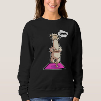 Sudadera Lama Alpaca Yoga Poses Sport Gymnastics Ohmmm Hear