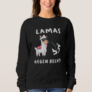 Sudadera Lamas divertidas contra la Alpaca derecha