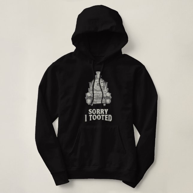 Sudadera Lamento haber robado el tren de ferrocarril modelo (Diseño del anverso)
