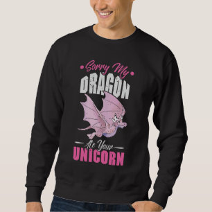 Sudadera Lamento que mi dragón haya comido tu unicornio