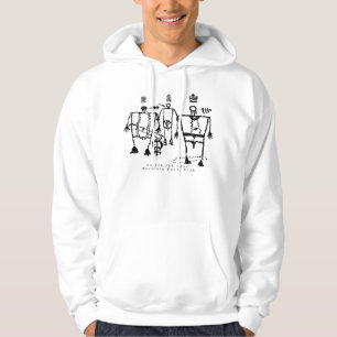 Sudadera Lámina de mayordomo del panel de petroglifo, camis