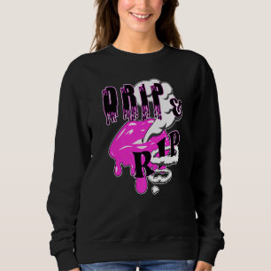 Sudadera Láminas de goteo y rip de vaina y anillos de vapor