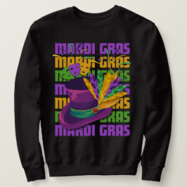 Sudadera Láminas de sombrero superior MARDI GRAS