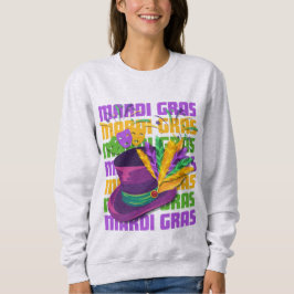 Sudadera Láminas de sombrero superior MARDI GRAS