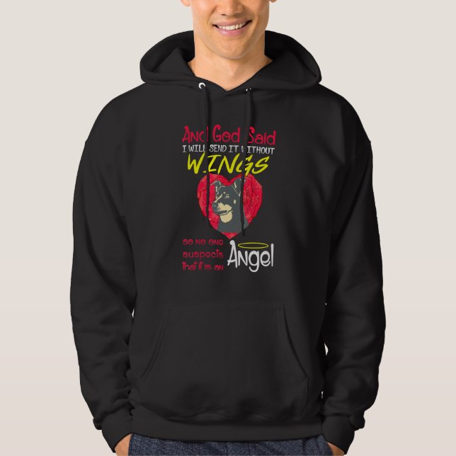 Sudadera Lancashire Heeler Angel Sin Alas (Anverso)