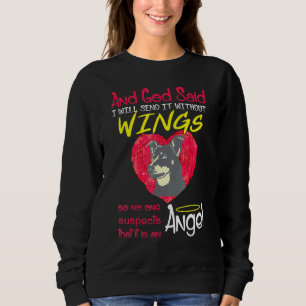 Sudadera Lancashire Heeler Angel Sin Alas