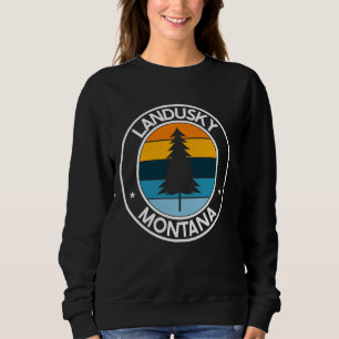 Sudadera Landusky Montana MT USA City Prige Retro Sunset