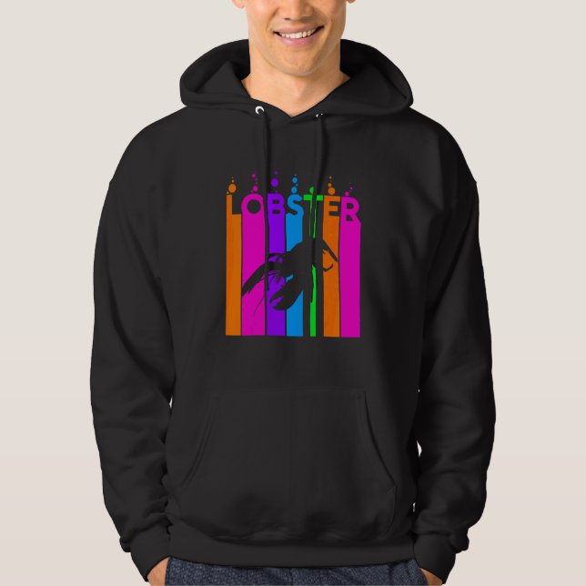 Sudadera Langosta Animal Arcoíris Burbuja Con Silueta (Anverso)