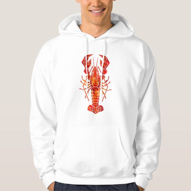 Sudadera Langosta poligonal roja (Anverso)