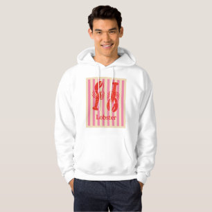 Sudadera Langosta Pop Crustáceos audaces en franjas de cara