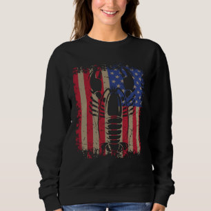 Sudadera Langosta vintage mariscos Chef de cocina estadouni