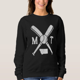 Sudadera Lanzador Receptor Béisbol Softbol Mapa del Estado 