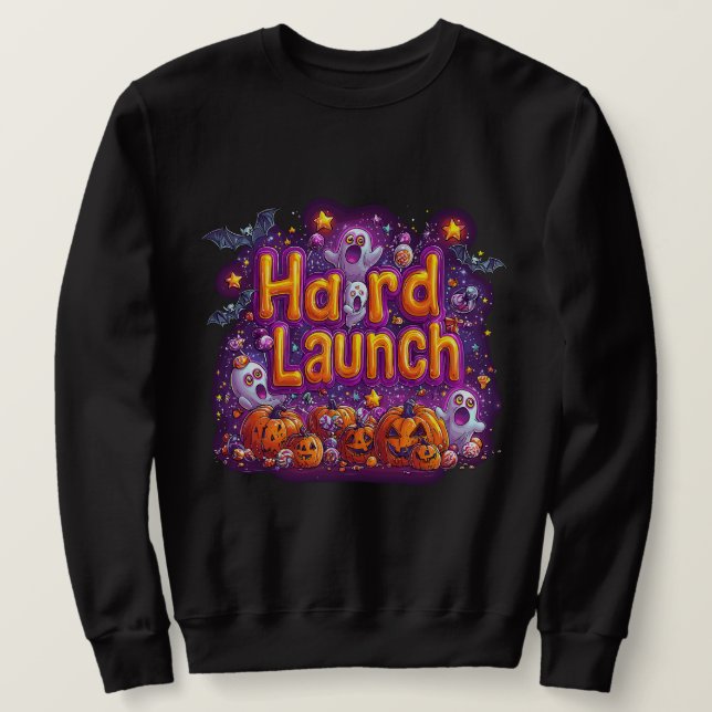 Sudadera Lanzamiento duro | ExDesigner | Halloween (Anverso del diseño)