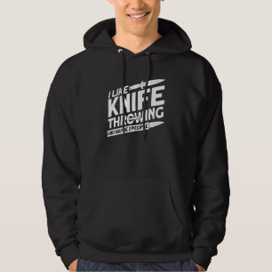Sudadera Lanzar Cuchillos Me Gusta El Cuchillo De Destino A