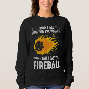Sudadera Lanzaré Bola de Fuego Mago Hechicero TTRPG